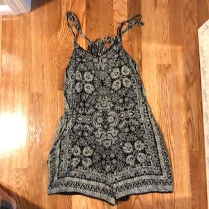 Romper with adjustable straps